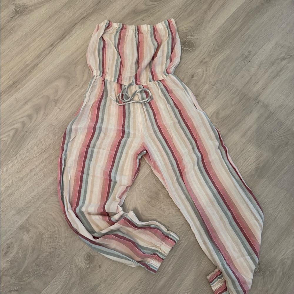 Elan Multicolor Striped Jumpsuit